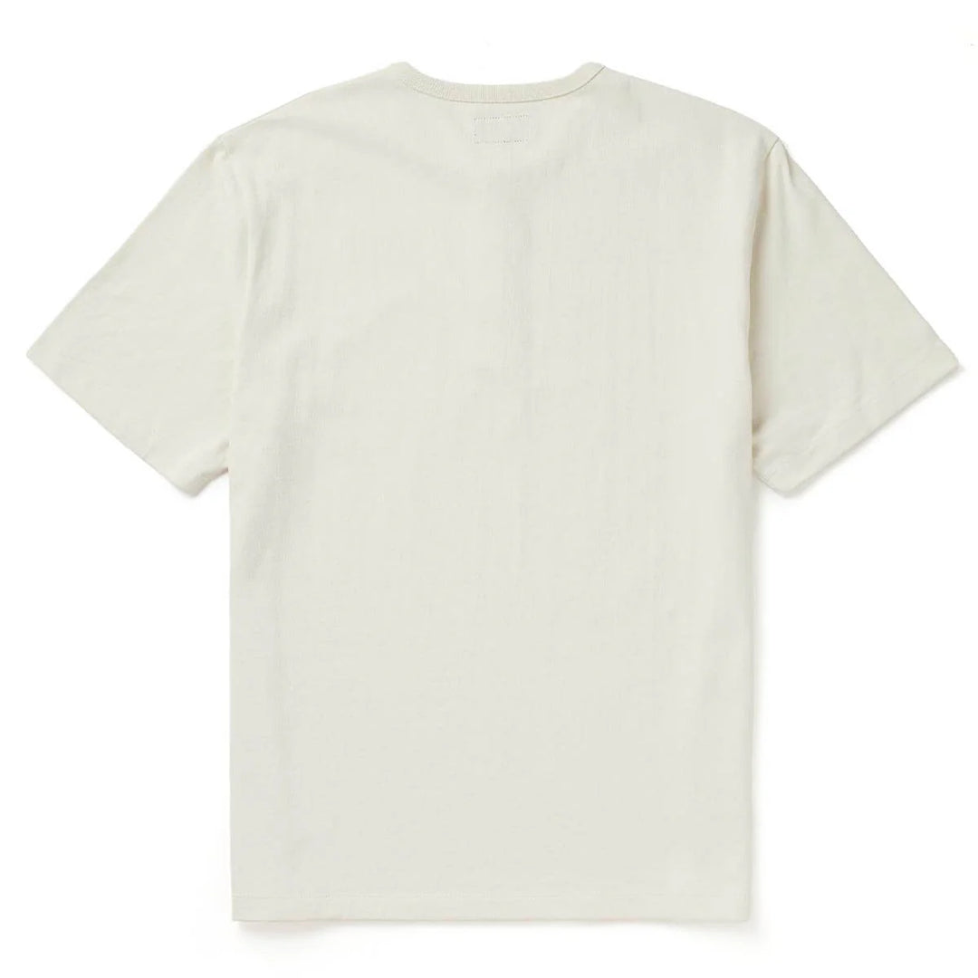 Seager Men's Brand Henley S/S - White