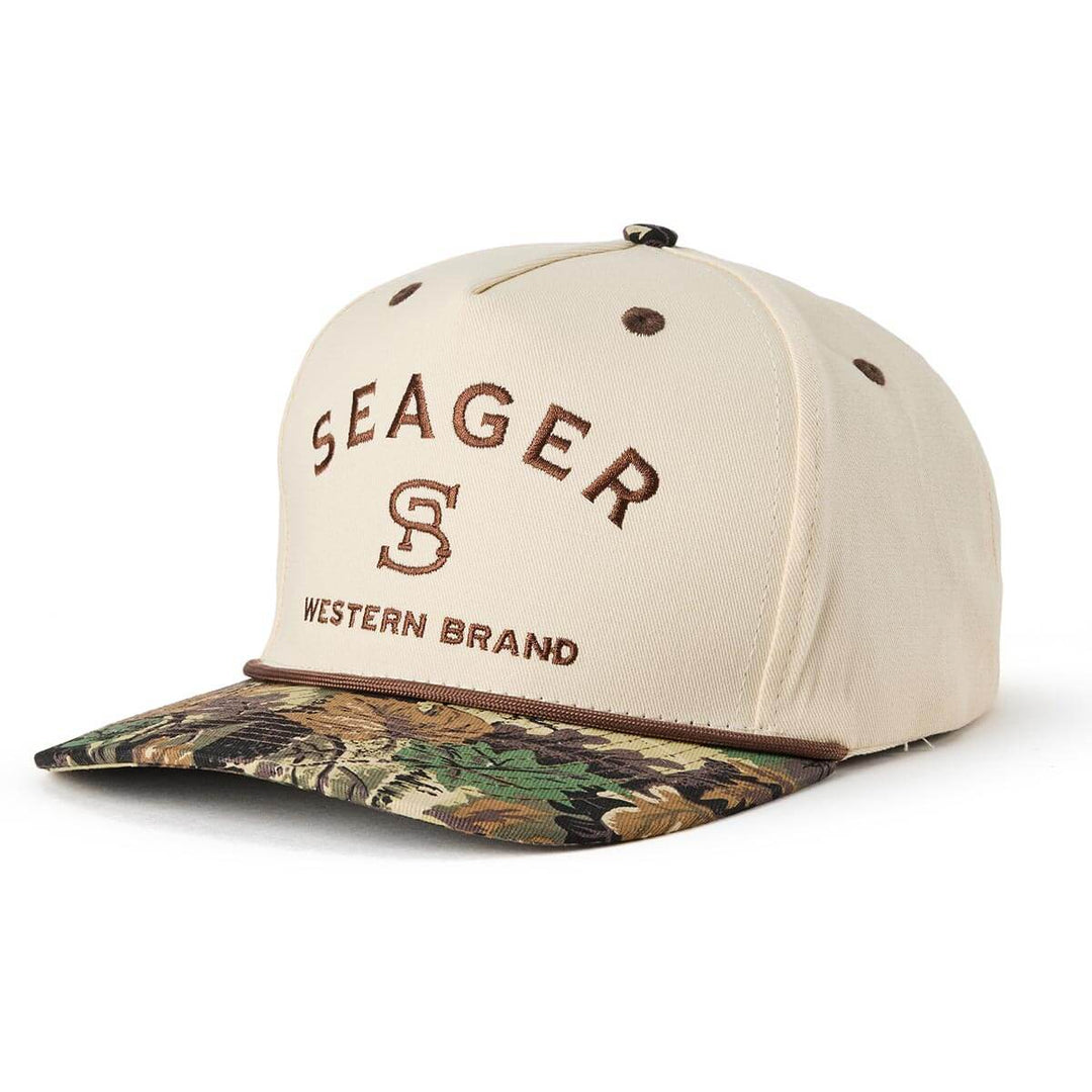 Seager Men's Branded Snapback Cream/Camo - Camo Cream - Sun Diego Boardshop