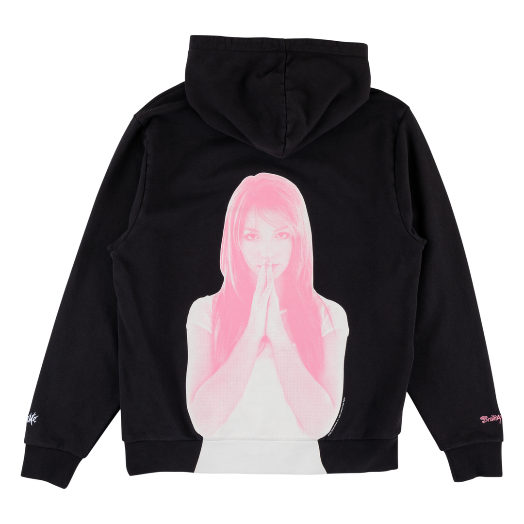 Welcome Skateboards Britney Spears x Welcome Believe Pigment Dyed Hoodie Black Small