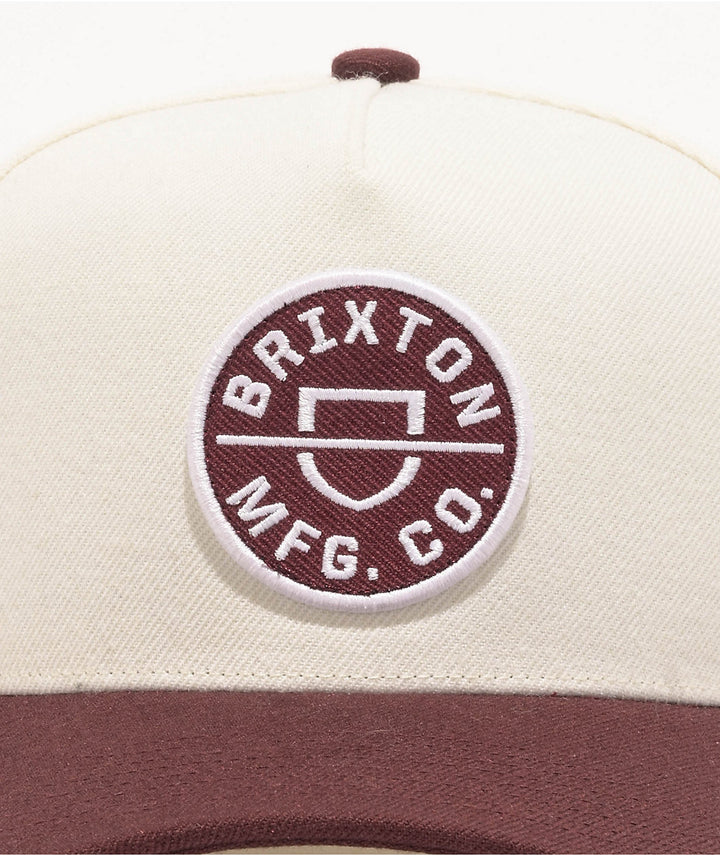 Brixton Crest Netplus Snapback - Port/Off White