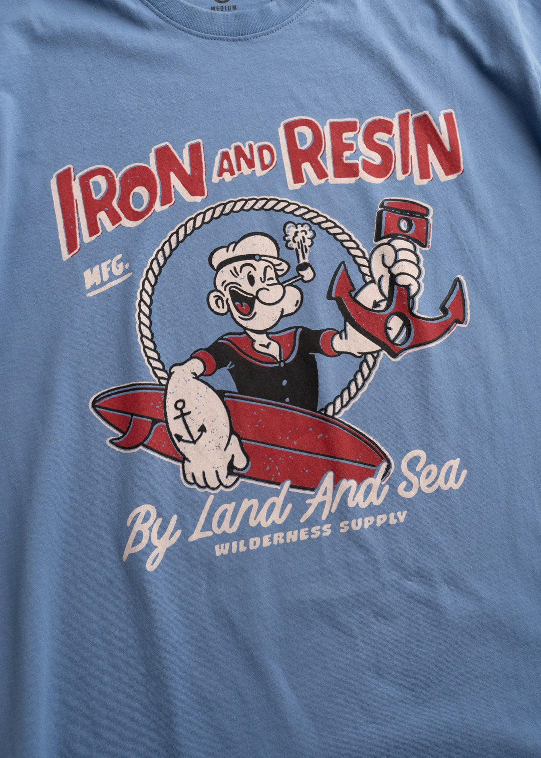 Iron & Resin Men's By Land and By Sea Tee - Blue