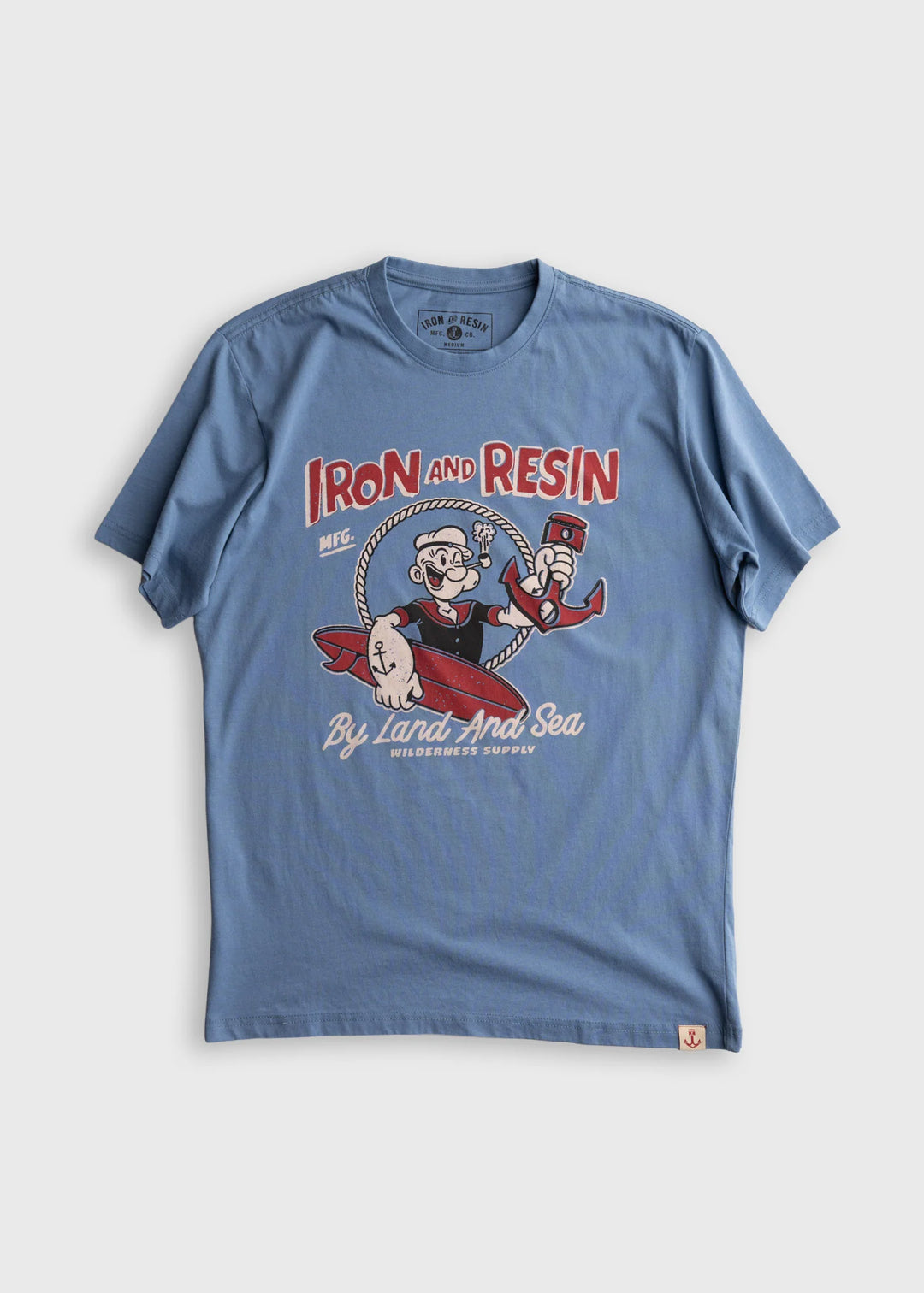 Iron & Resin Men's By Land and By Sea Tee - Blue