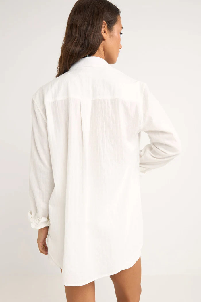 Rhythm Textured Overswim Top - OFF WHITE - Sun Diego Boardshop