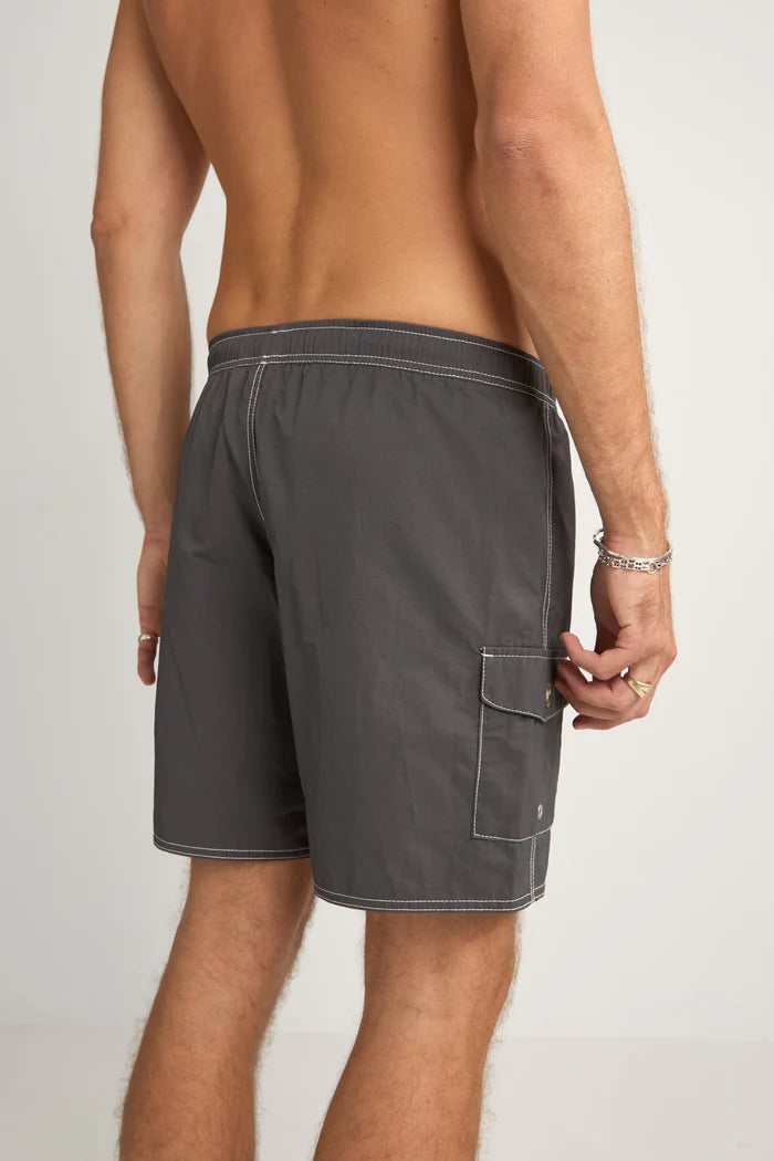 Rhythm Patch Beach Short - BLACK - Sun Diego Boardshop