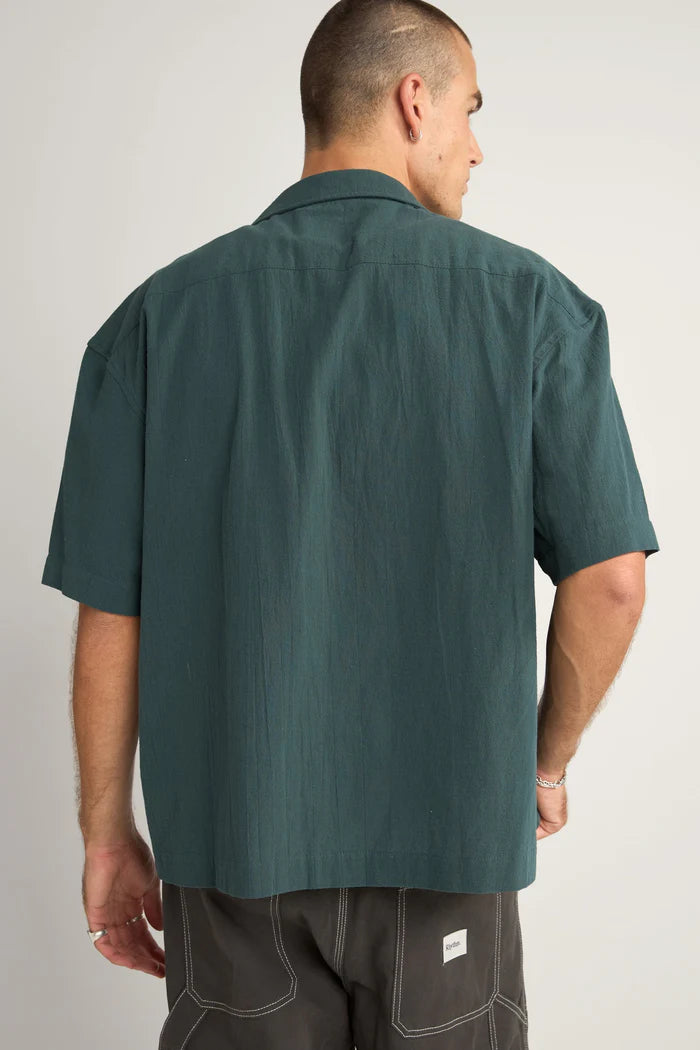 Rhythm Relaxed Texture SS Shirt - TEAL - Sun Diego Boardshop