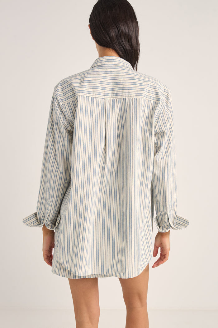 Rhythm Stella Stripe Overswim Shirt - BLUE STRiPE - Sun Diego Boardshop