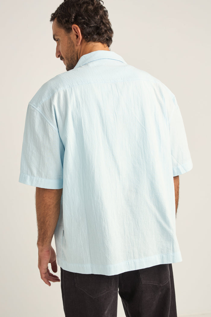 Rhythm Relaxed Texture SS Shirt - Blue - Sun Diego Boardshop