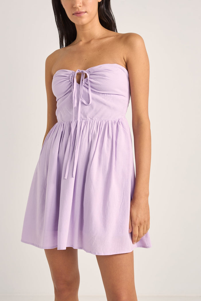 Rhythm Haven Halter Mini Dress - Lilac - Sun Diego Boardshop