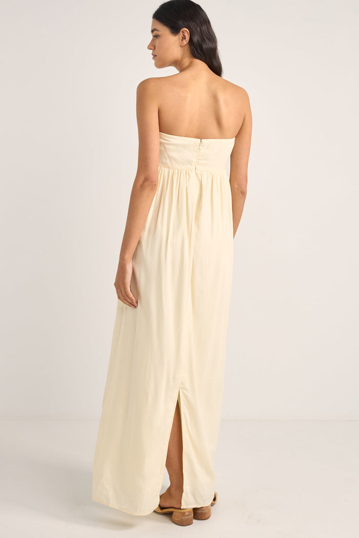 Rhythm Lani Strapless Maxi Dress - Cream - Sun Diego Boardshop