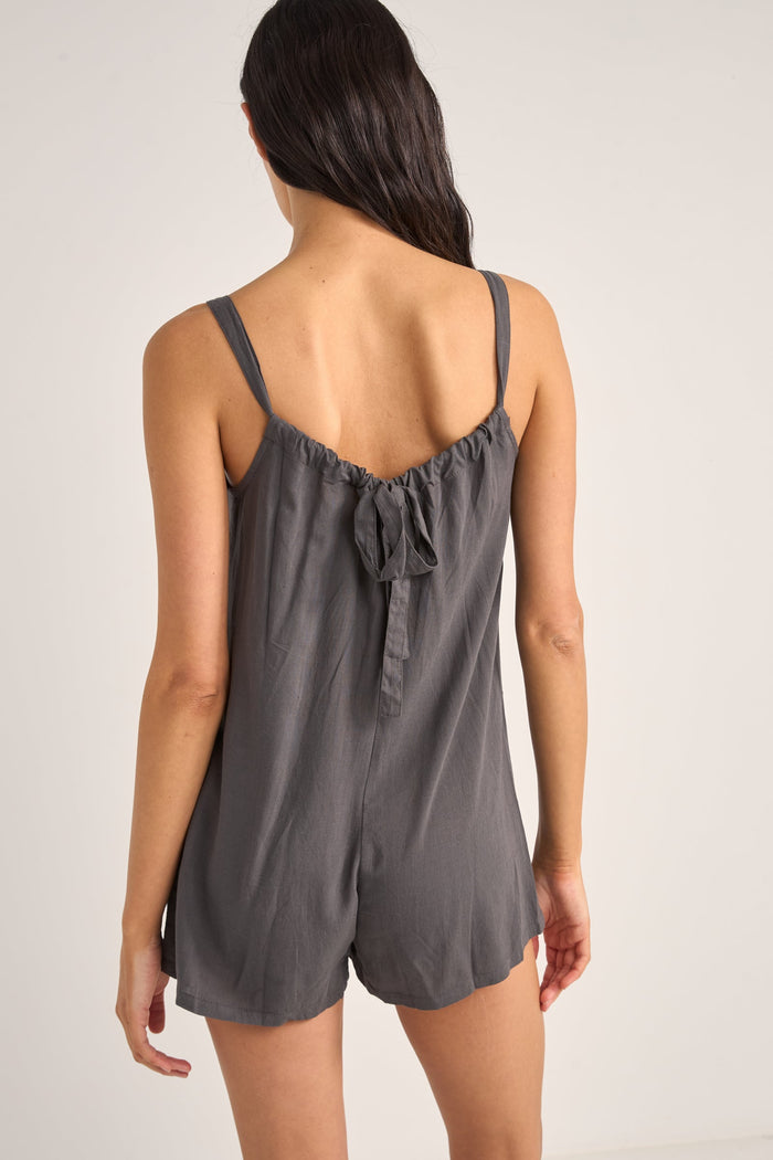 Rhythm Jayda Playsuit - Charcoal - Sun Diego Boardshop