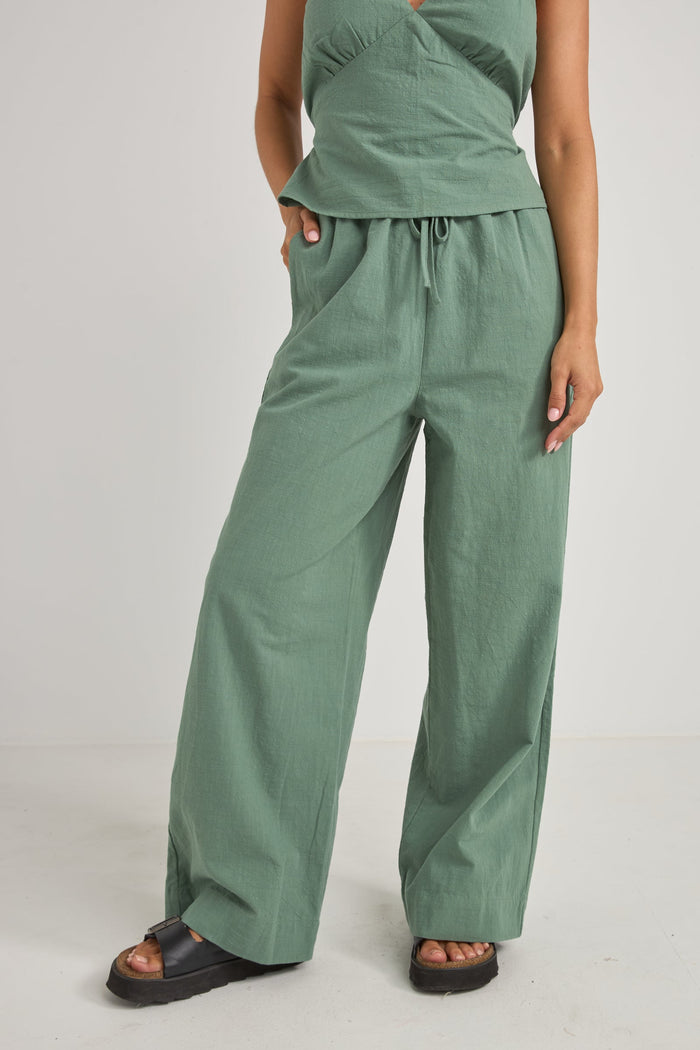 Rhythm Aruba Drawstring Pant - TEAL - Sun Diego Boardshop