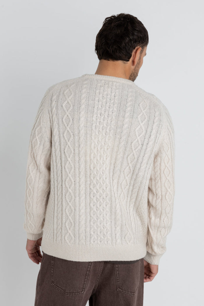 Rhythm Mohair Fishermans Knit - NATURAL - Sun Diego Boardshop