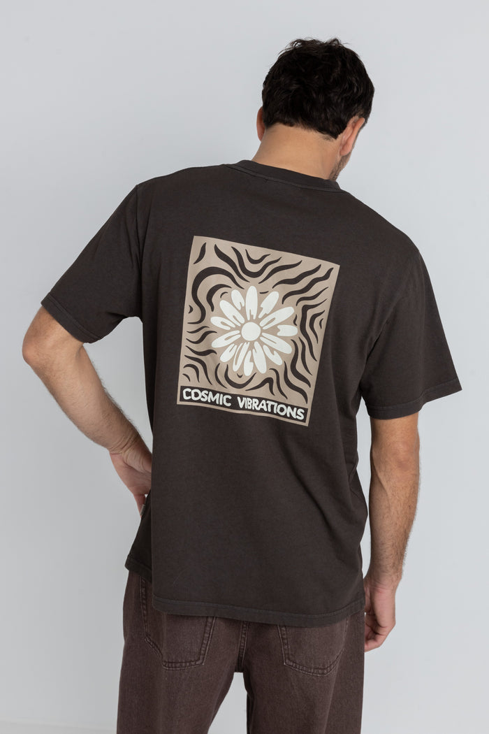 Rhythm Cosmic Vibrations T-Shirt - VINTAGE BLACK - Sun Diego Boardshop