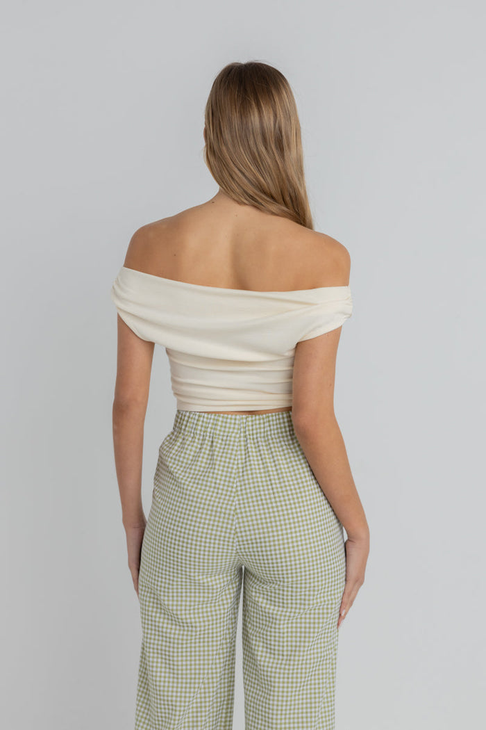 Rhythm Juno Off Shoulder Top - WHITE - Sun Diego Boardshop