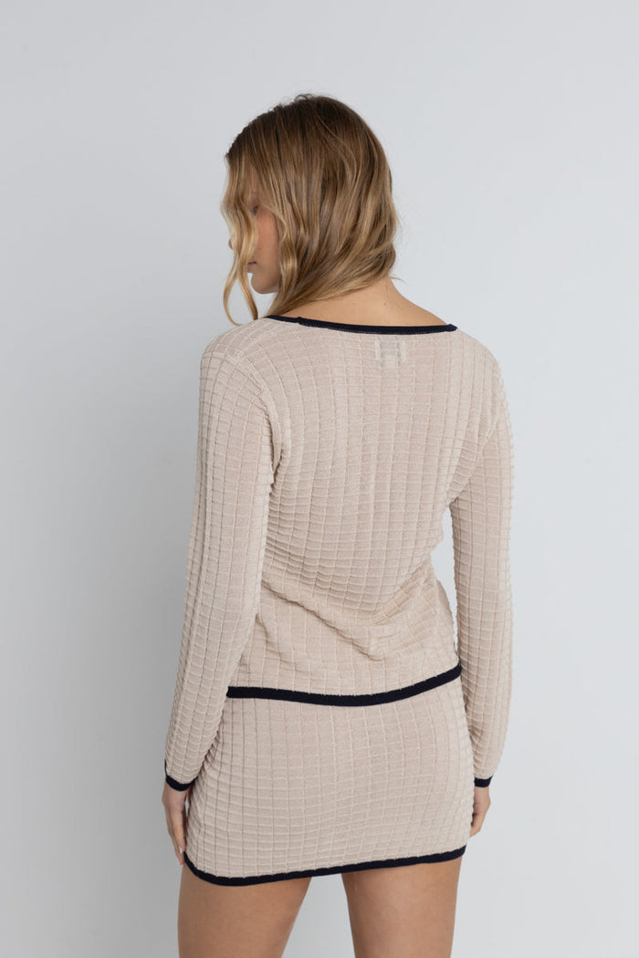 Rhythm Seaside Long Sleeve Knit Top - OAT - Sun Diego Boardshop