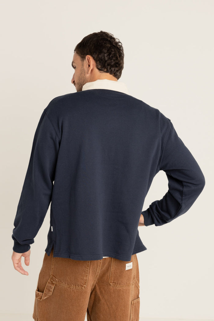 Rhythm Vintage Rugby Ls Polo - INDIGO - Sun Diego Boardshop