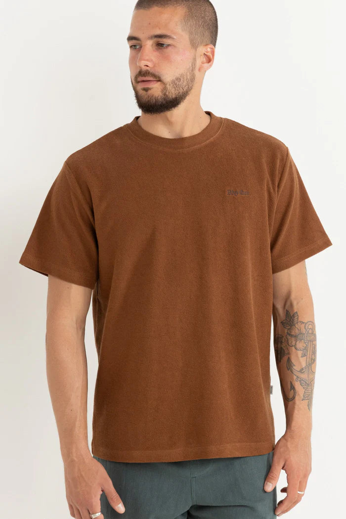 Rhythm Vickers Vintage Terry Ss T-Shirt - BROWN - Sun Diego Boardshop