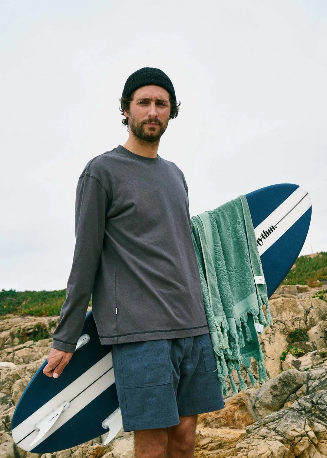 Rhythm Larry Vintage Long Sleeve T-Shirt - Vintage Black