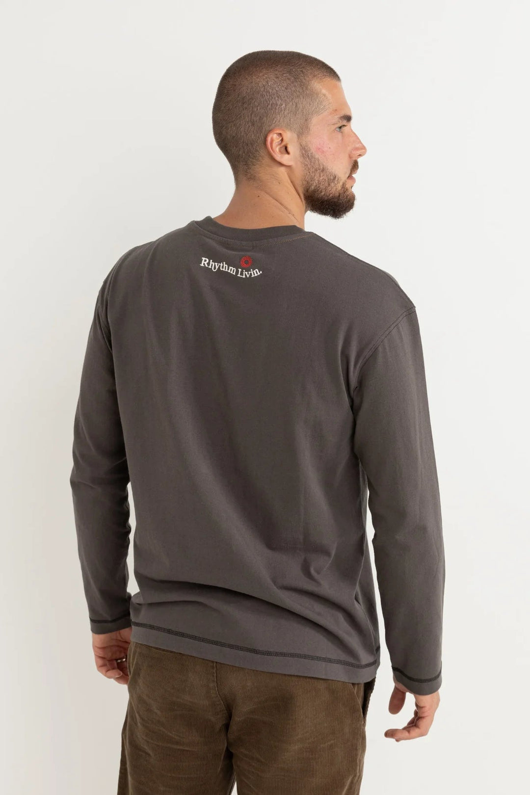 Rhythm Larry Vintage Long Sleeve T-Shirt - Vintage Black