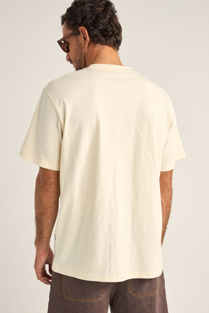 Rhythm Elliptic Printed Vintage Ss T-Shirt - ECRU - Sun Diego Boardshop