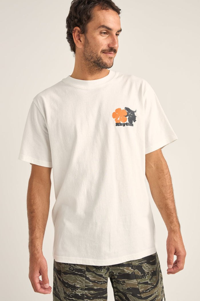 Rhythm Tropic Radio Vintage Ss T-Shirt - WHITE - Sun Diego Boardshop