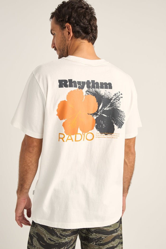 Rhythm Tropic Radio Vintage Ss T-Shirt - WHITE - Sun Diego Boardshop