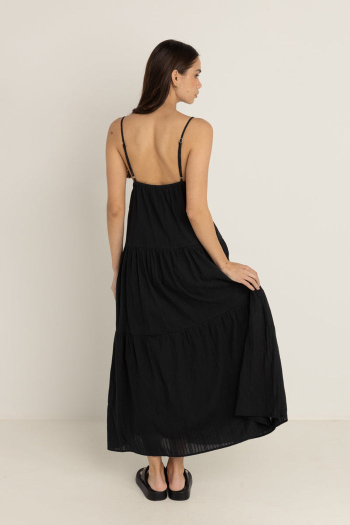 Rhythm Jaci Maxi Dress - BLACK - Sun Diego Boardshop