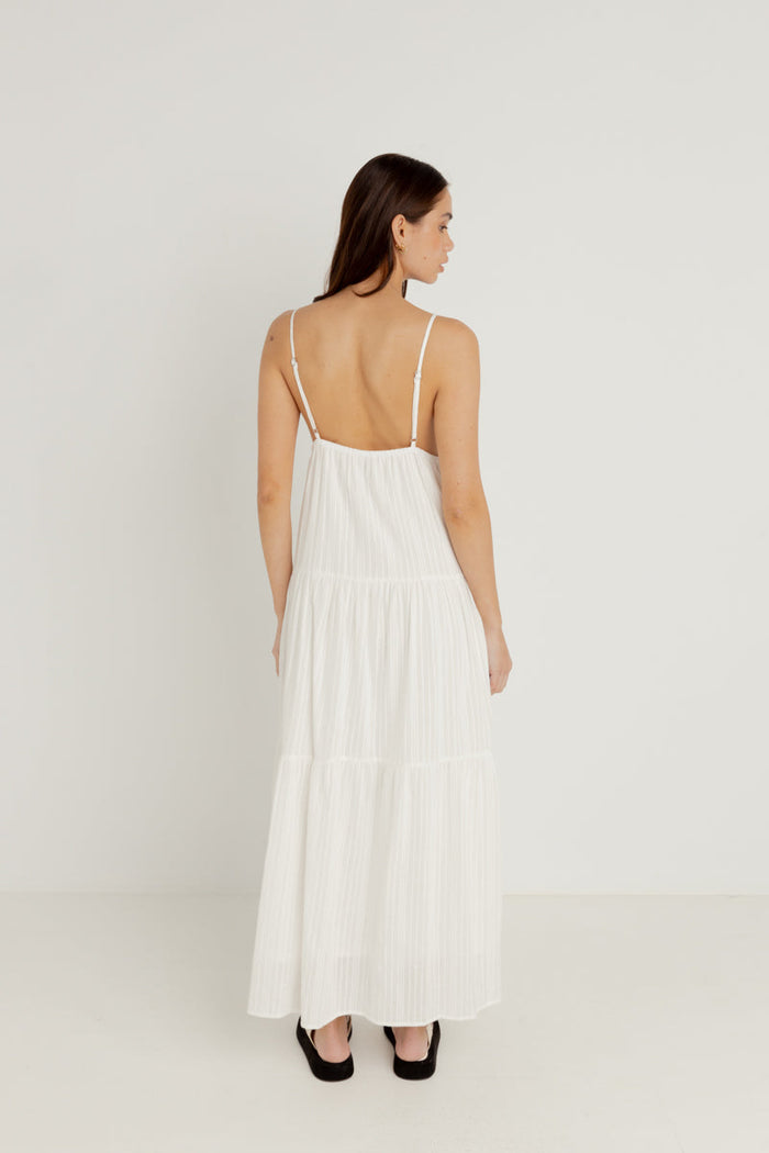 Rhythm Jaci Maxi Dress - WHITE - Sun Diego Boardshop