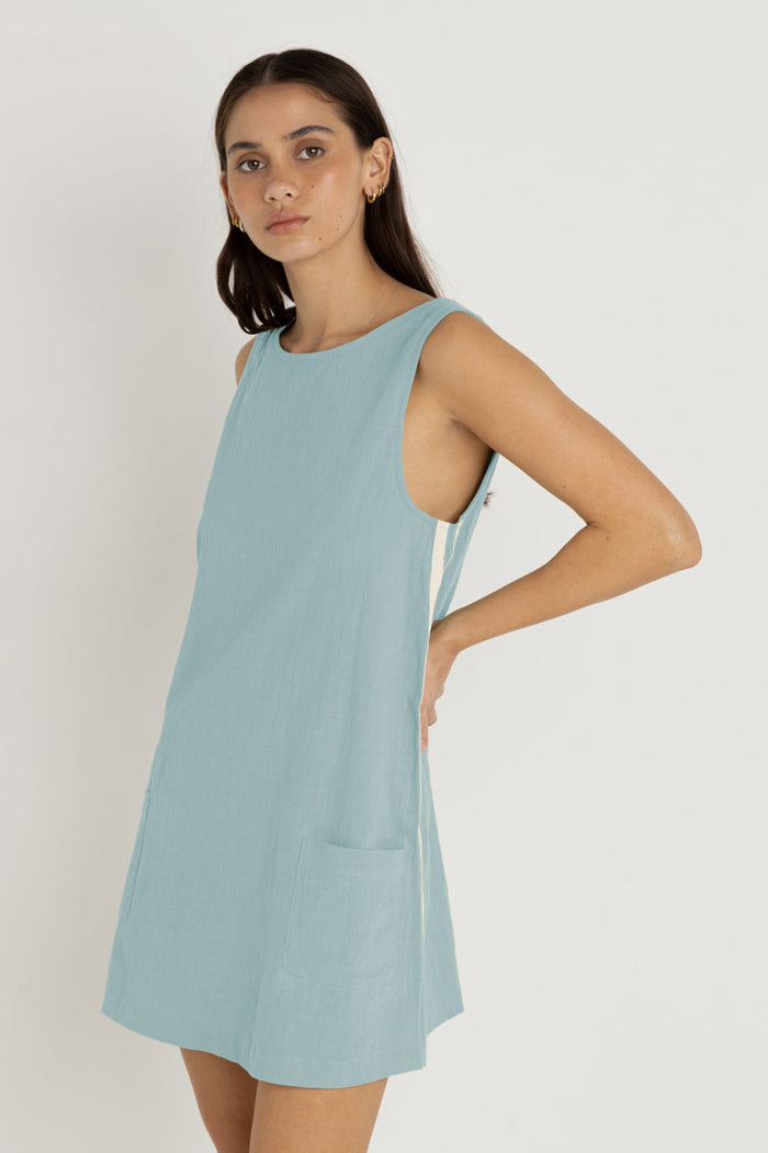 Rhythm Hanalei Mini Dress - BLUE - Sun Diego Boardshop