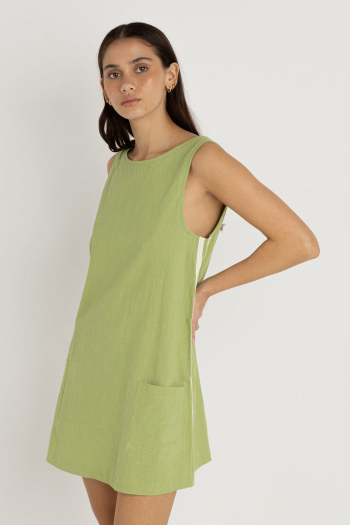 Rhythm Hanalei Mini Dress - GREEN - Sun Diego Boardshop