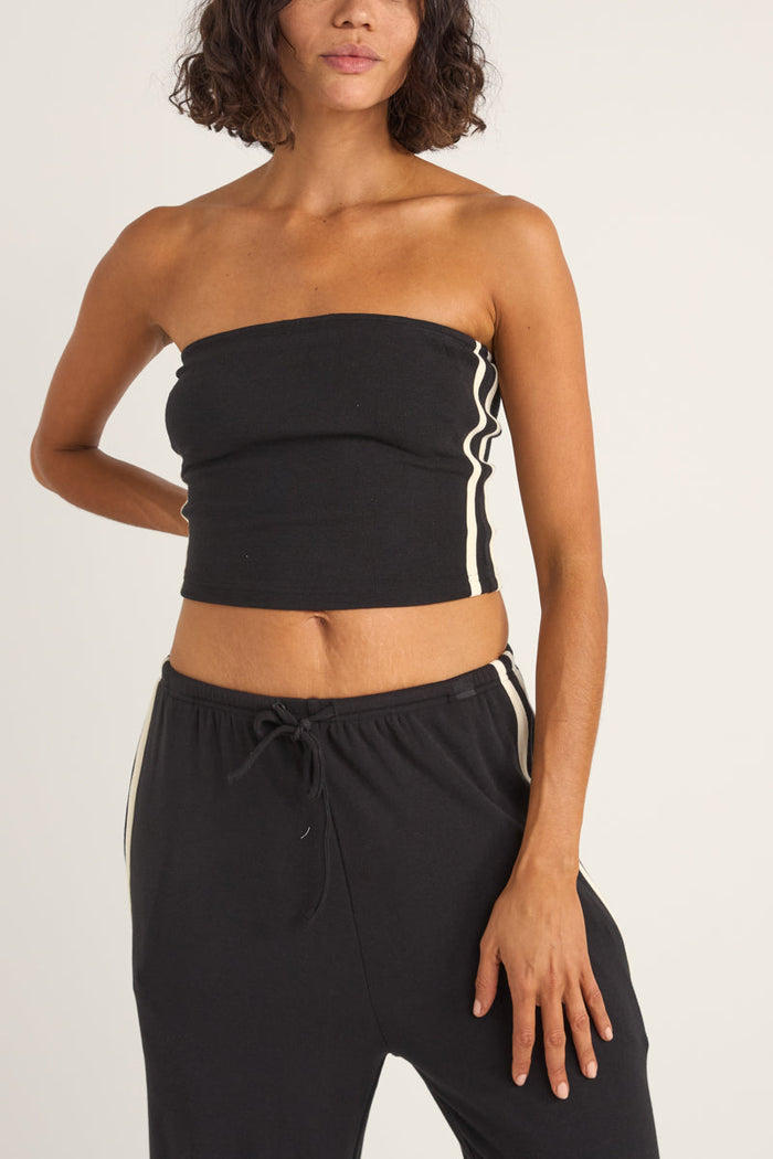 Rhythm Track Bandeau Top - BLACK - Sun Diego Boardshop