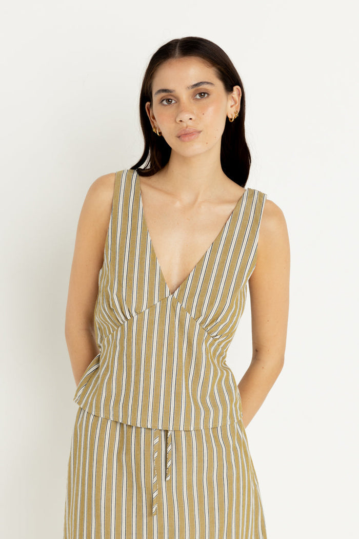 Rhythm Lucia Top - OLIVE - Sun Diego Boardshop