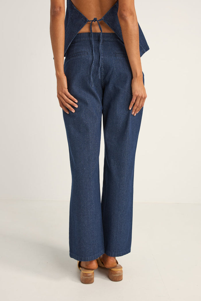 Rhythm Pinstripe Mid-Rise Pant - INDIGO - Sun Diego Boardshop