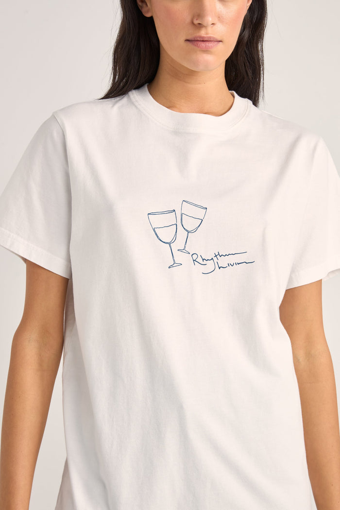 Rhythm Vino Boyfriend Tee - WHITE - Sun Diego Boardshop