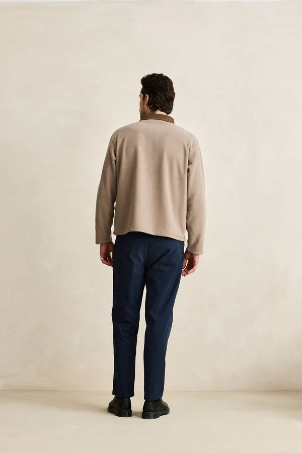 Rhythm Ladder Polar Long Sleeve Polo Shirt - Stone - Sun Diego Boardshop