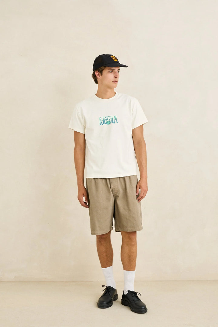 Rhythm Men's Fresh Stamp Band Short Sleeve T-Shirt - Vintage White - Sun Diego Boardshop