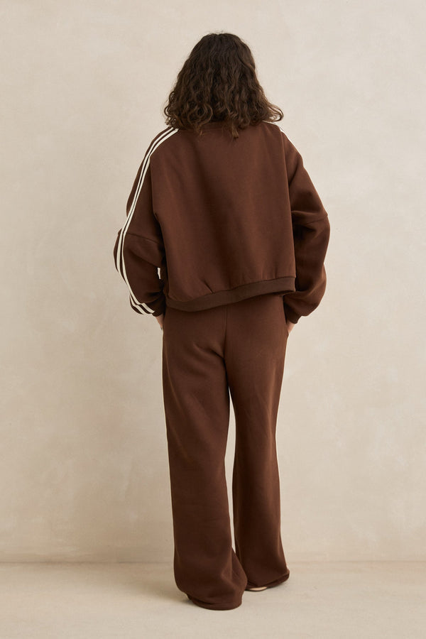 Rhythm Contrast Fleece - Brown - Sun Diego Boardshop