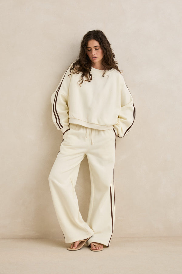 Rhythm Contrast Fleece - Cream - Sun Diego Boardshop