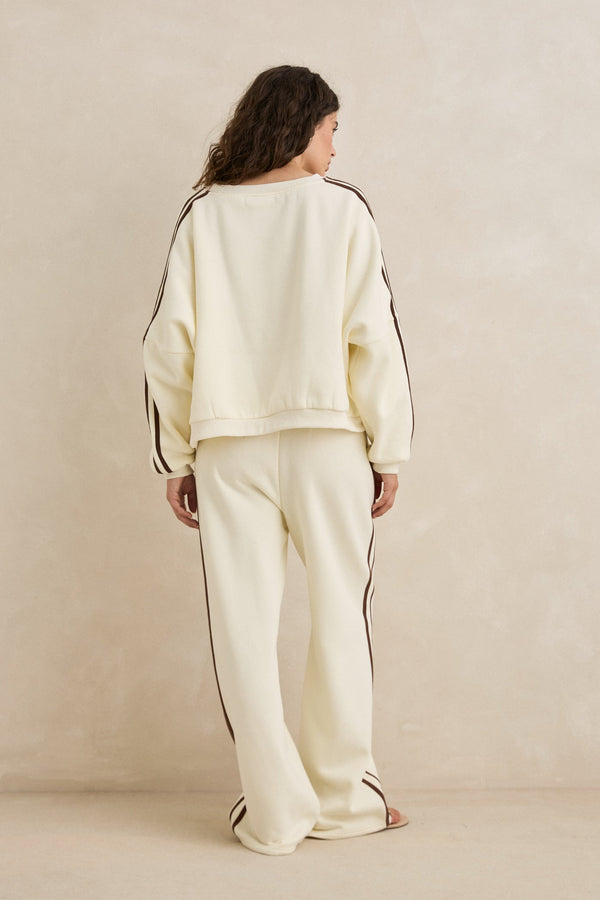 Rhythm Contrast Fleece - Cream - Sun Diego Boardshop