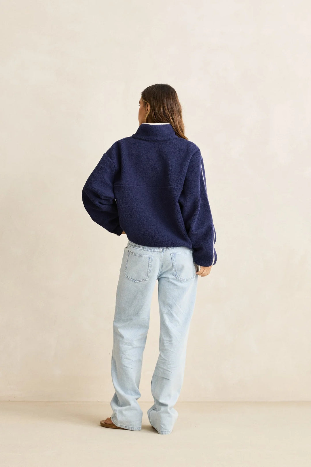 Rhythm Camp Half Zip Sherpa Pullover - Ocean - Sun Diego Boardshop