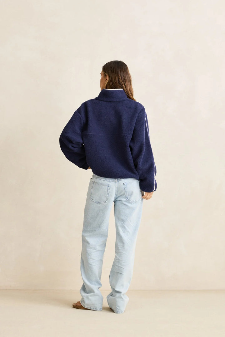 Rhythm Camp Half Zip Sherpa Pullover - Ocean - Sun Diego Boardshop