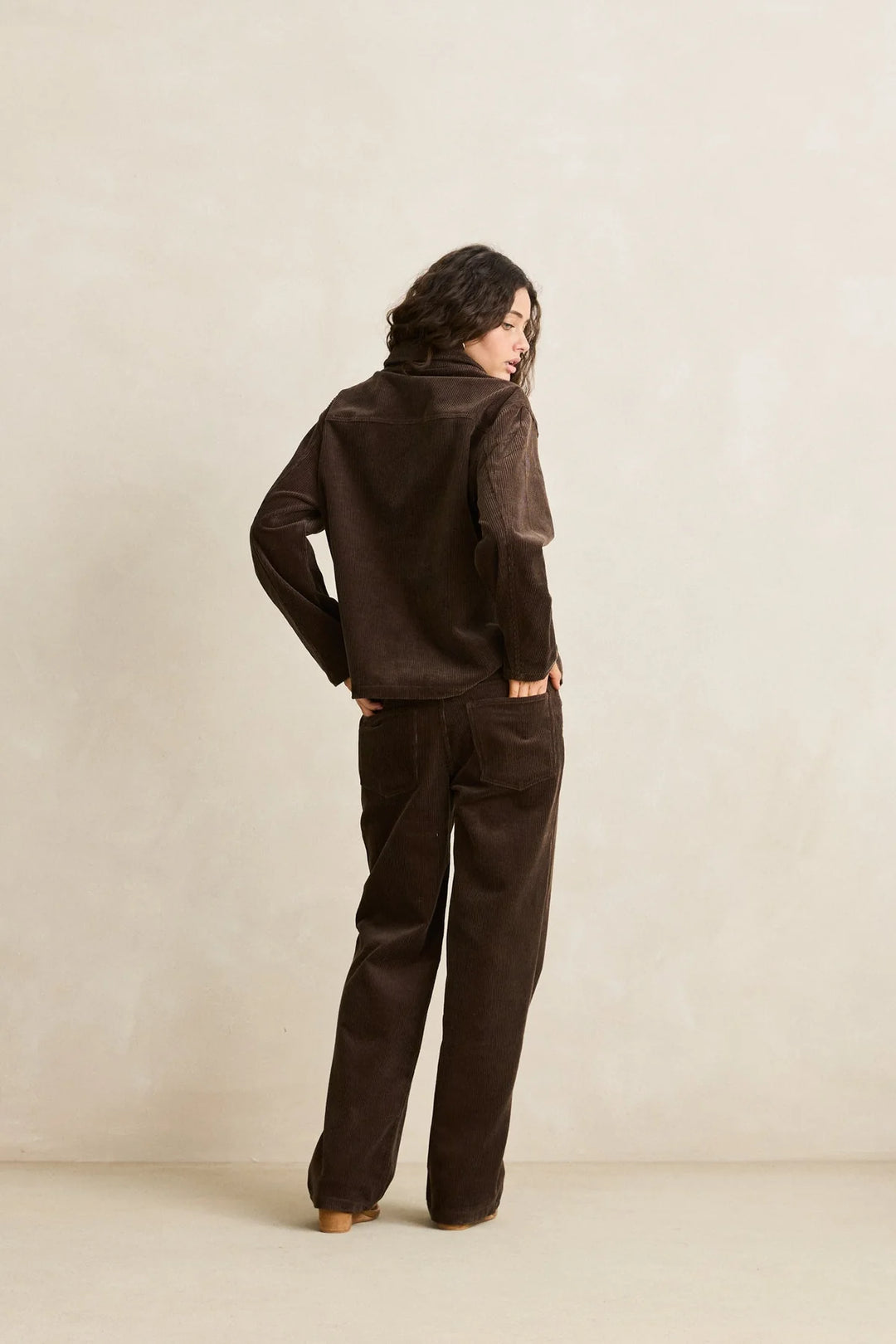 Rhythm Luca Cord Shacket - Chocolate - Sun Diego Boardshop
