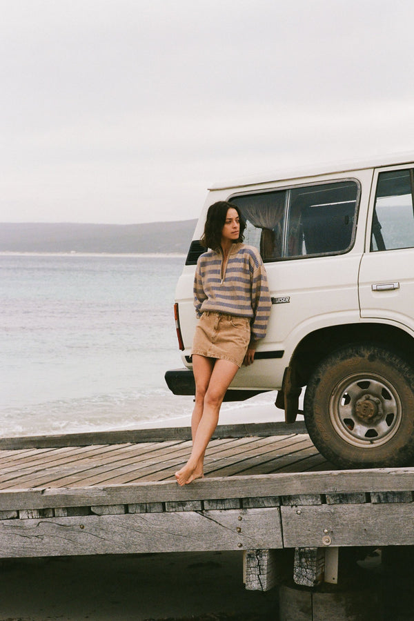 Rhythm Ruby Mini Skirt - Washed Sand - Sun Diego Boardshop