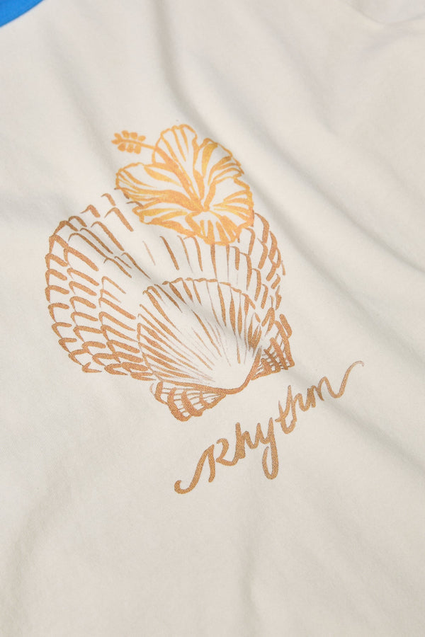 Rhythm Sunrise Seashell Ringer Tee - White - Sun Diego Boardshop