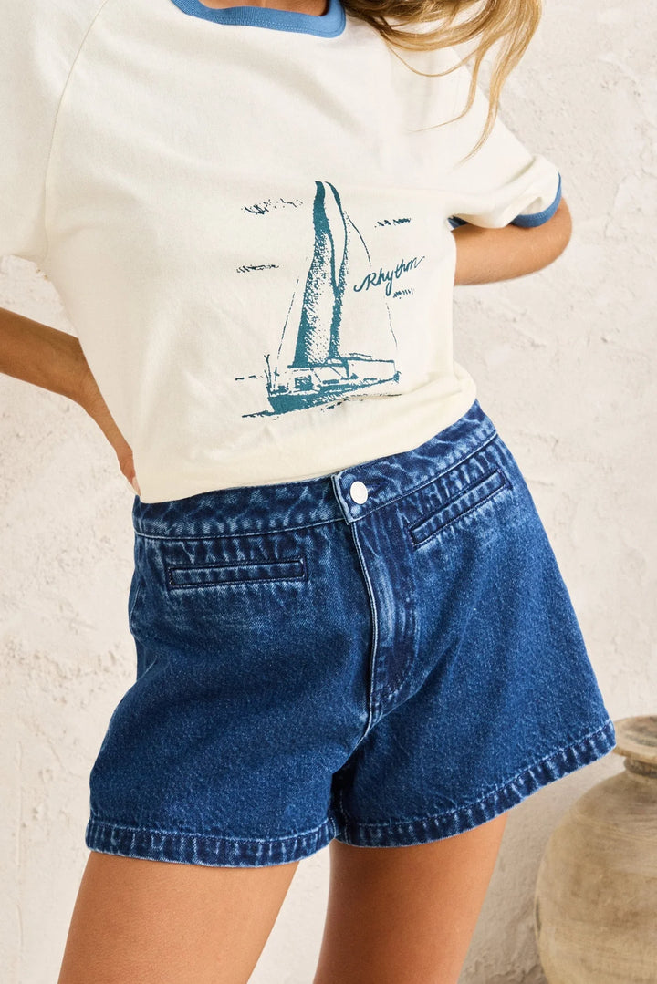 Rhythm Micro Denim Short - Dark Denim - Sun Diego Boardshop