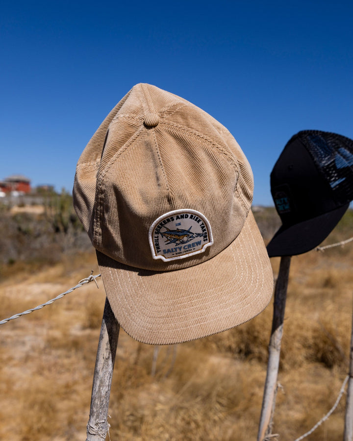 Salty Crew Chaser Cord 5 Panel Hat - STRAW - Sun Diego Boardshop