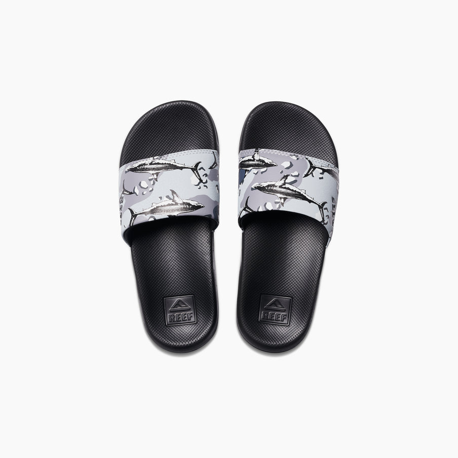 Reef Kids One Slide Sandals - GREY CAMO SHARK - Sun Diego Boardshop