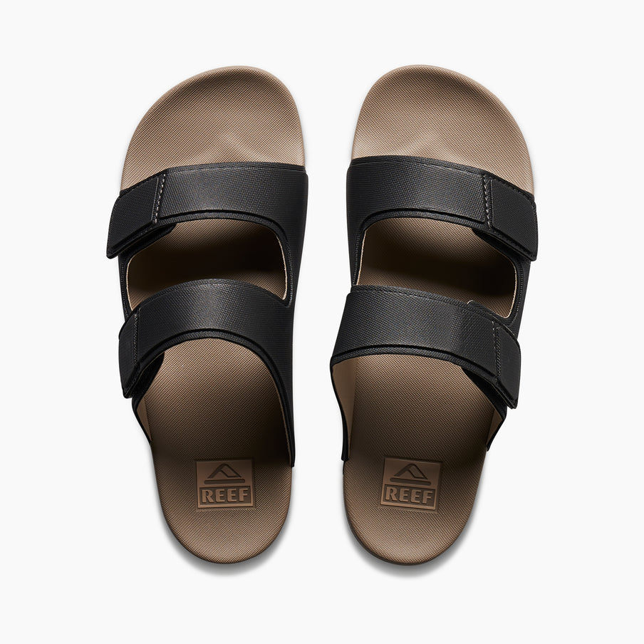 Reef Men's Cushion Tradewind Sandals - BLACK/FOSSIL - Sun Diego Boardshop