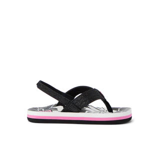 Reef Little Ahi Sandals - Pink/Black Floral - Sun Diego Boardshop