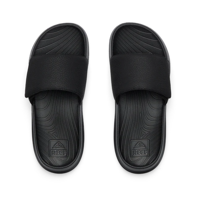 Reef Kids Salty Slide Sandals - Black/White - Sun Diego Boardshop